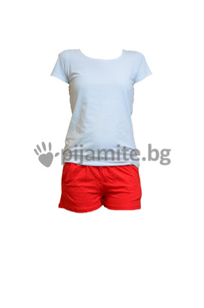 за Жени Комплект тениска с къси панталони Дамски комплект - тениска с къси панталони 048-2